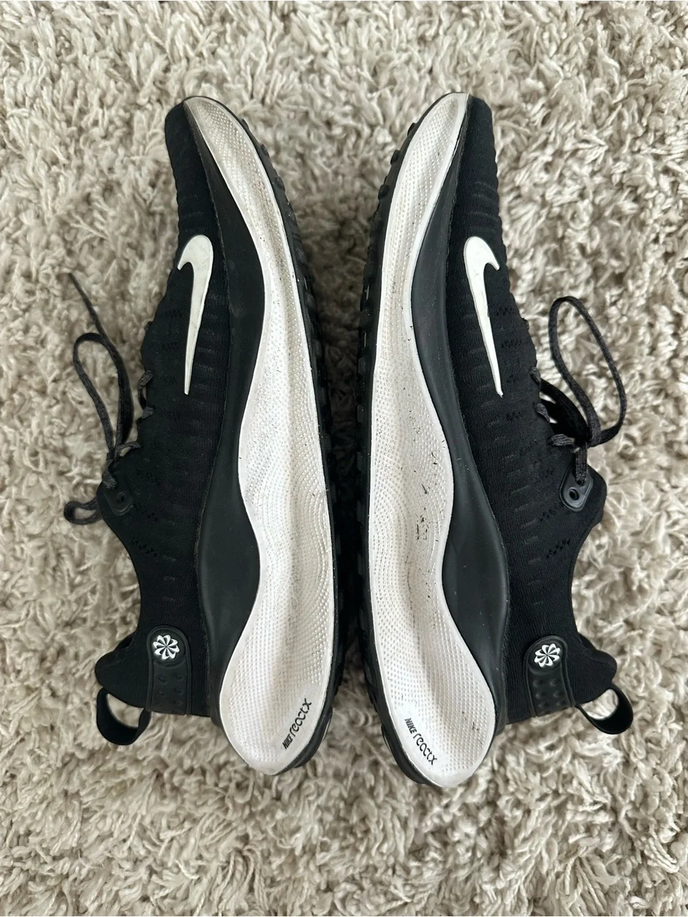 Nike ReactX Infinity Run 4 mens 11.5 Black/White DR2265-001